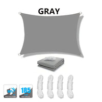 Voile d'ombrage rectangulaire anti-UV 95 % respirante, 13 coloris, 10 tailles