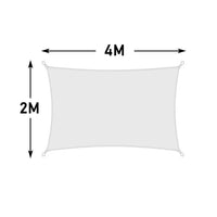 Voile d'ombrage blanche en Oxford 420D, carrée, rectangulaire ou triangulaire