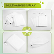 Lot de 4 housses d'hivernage blanches pour plantes, non tissées, 60 x 80 cm