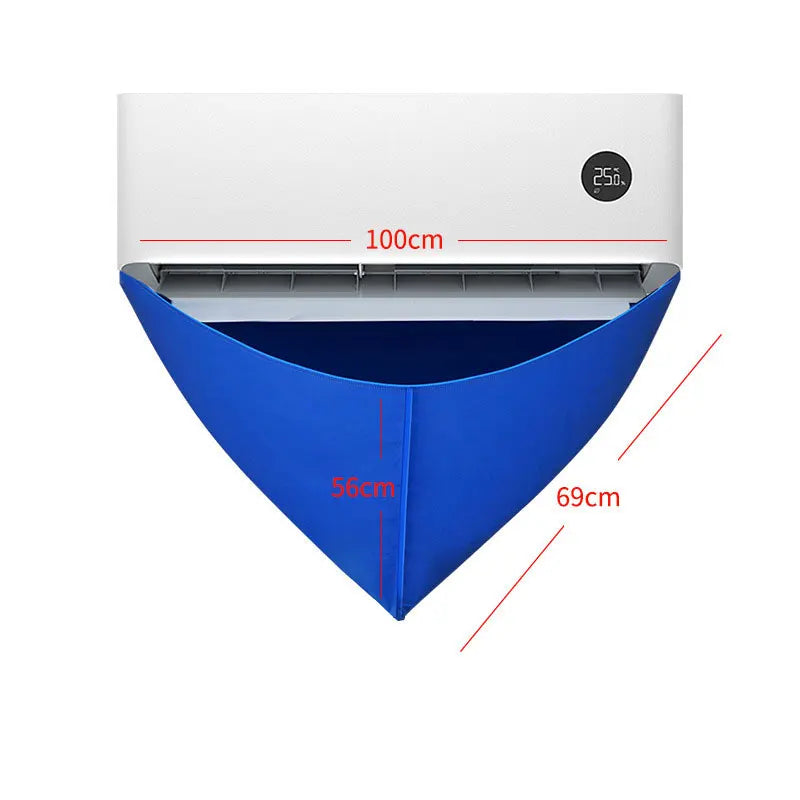 Bâche de nettoyage climatiseur mural étanche en PVC, 100 x 56 cm, avec ou sans tuyau
