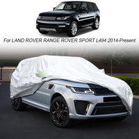 Housse voiture pour Range Rover Evoque L538 et L551, Oxford argenté imperméable, depuis 2014