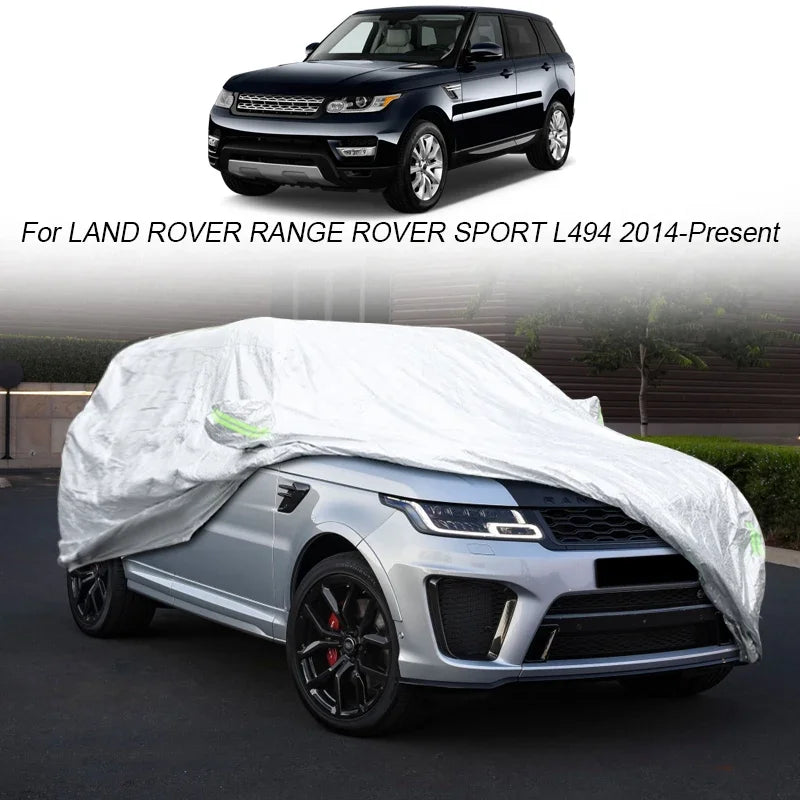 Housse voiture pour Range Rover Evoque L538 et L551, Oxford argenté imperméable, depuis 2014