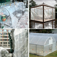 Bâche transparente imperméable à œillets en polyéthylène, 10 tailles de 2 à 6 m