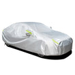 Housse voiture berline 190T argentée, imperméable et anti-UV, bandes réfléchissantes, 470 x 180 x 150 cm