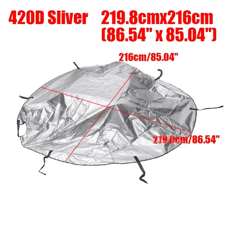Demi-housse de toit pour Mazda MX-5 MK1, MK2 et MK2.5, polyester 420D imperméable, noire ou argent