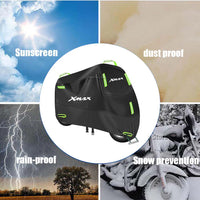 Housse scooter pour Yamaha X-MAX 125, 250, 300 et 400, polyester 300D imperméable, anti-UV, 6 tailles
