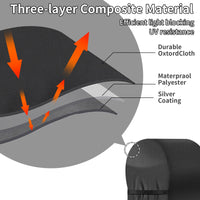 Housse barbecue extérieur imperméable anti-UV pour grill à gaz ou charbon, 6 modèles
