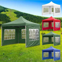 Paroi latérale de tonnelle 3 x 3 m Oxford 210D imperméable, avec fenêtres, structure non incluse