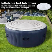 Housse gonflable isolante pour spa extérieur, diamètre 145 cm, coupe-vent et pliable
