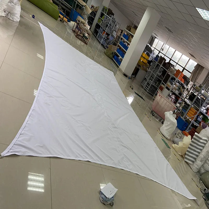Voile d'ombrage grande taille 160 g/m², bords incurvés, 95 % d'ombrage pour patio