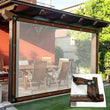 Bâche transparente terrasse avec œillets, coupe-vent pour pergola, 2 x 2 à 4 x 6 m