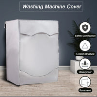 Housse machine à laver et sèche-linge imperméable, rabat avant enroulable, 4 modèles