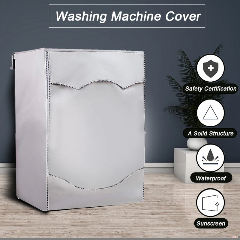 Housse machine à laver et sèche-linge imperméable, rabat avant enroulable, 4 modèles