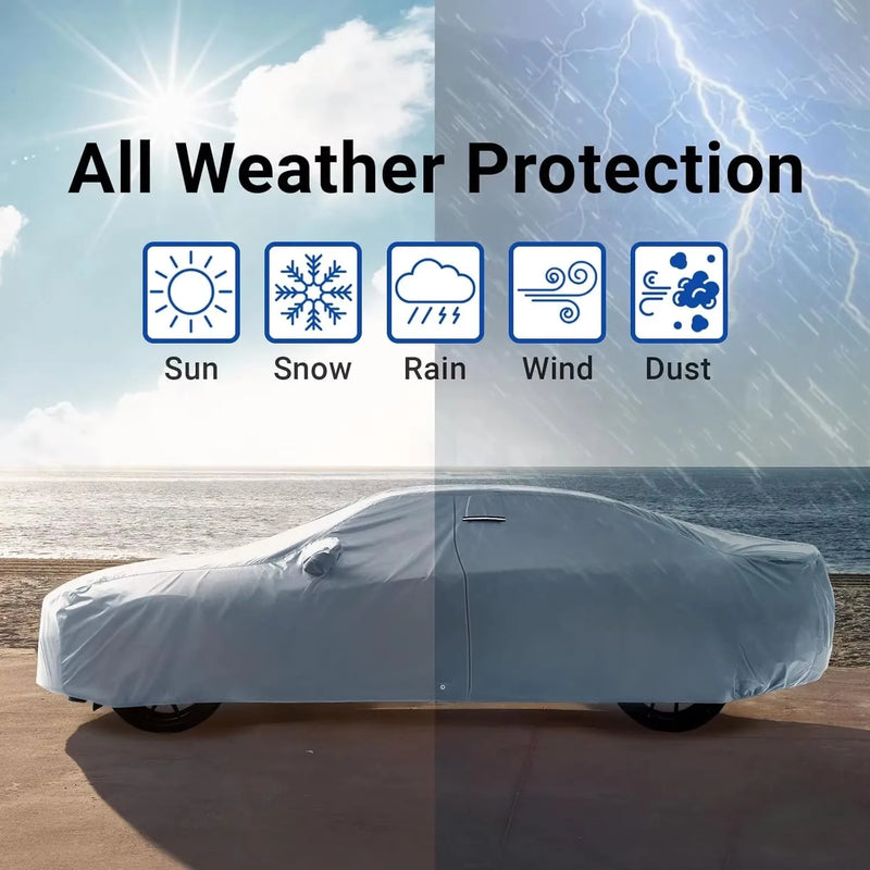 Housse voiture pour Audi Q7, protection complète pare-soleil, imperméable et anti-poussière, une couche