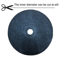 Anneaux de paillage non tissé noirs, lots de 5, diamètre 15 à 82 cm