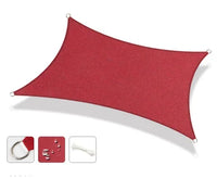 Voile d'ombrage grande taille 160 g/m², bords incurvés, 95 % d'ombrage pour patio