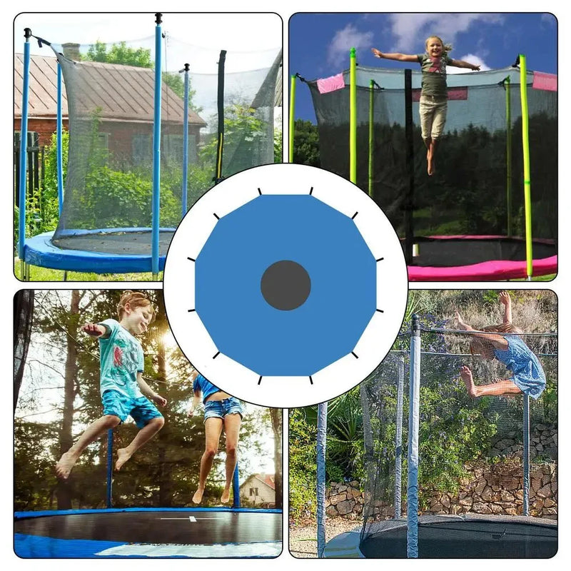 Toit pare-soleil de trampoline anti-UV imperméable, 1,83 à 4,88 m, pour 6, 8 ou 12 poteaux