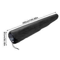 Housse enrouleur bâche solaire piscine noire, cordon de serrage, 16 à 20 pieds, 495 à 610 cm