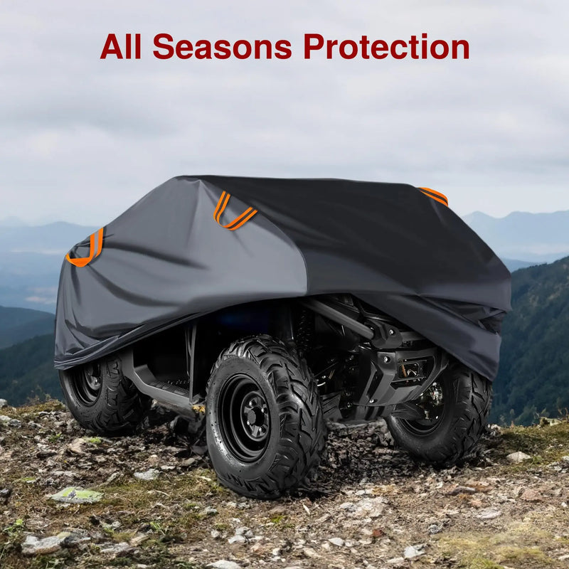 Housse quad extérieure universelle 210D noire, imperméable et anti-UV, 4 tailles