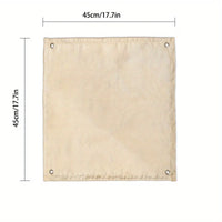 Tapis ignifuge barbecue et brasero 45 x 45 cm en fibre de verre avec 4 œillets
