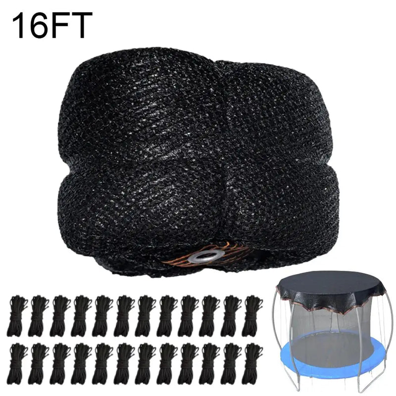 Housse trampoline pare-soleil en filet maille anti-UV, pour trampoline de 1,83 à 4,88 m