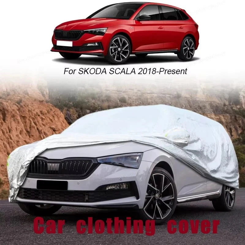 Housse voiture pour Skoda Scala (depuis 2018), compacte à hayon, tissu Oxford anti-UV