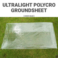 Bâche de sol ultralégère pour tente, lot de 2 à 6 feuilles de 220 cm