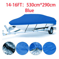 Housse bateau remorquable imperméable polyester 190T, 3 coloris, pour bateau de 3,35 à 6,71 m