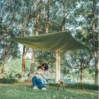 Bâche de sol camping Oxford 420D avec piquets, 3 tailles jusqu'à 240 x 220 cm