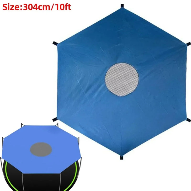 Toit de trampoline pare-soleil hexagonal en Oxford imperméable anti-UV, 183, 244 ou 305 cm