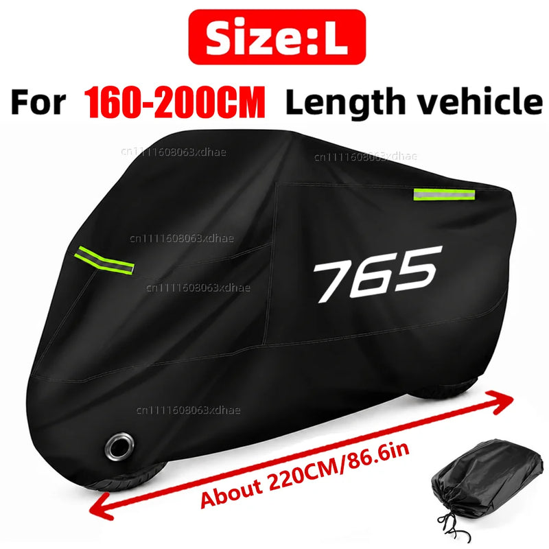 Housse moto pour Triumph Street Triple 765 et Daytona 675, Oxford 190T imperméable, 6 tailles