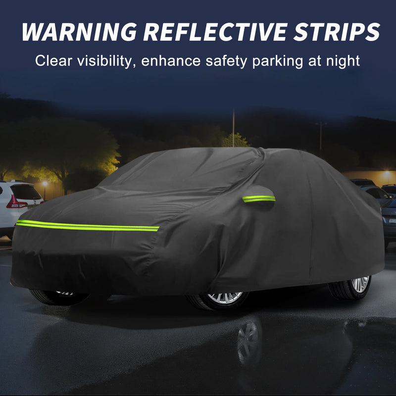 Housse voiture pour Audi A6 Avant 2004-2024, tissu 210D enduit PU, imperméable, respirante et noire