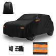 Housse voiture pour Mini Cooper 4 portes 2014-2024, noire, imperméable, 410 x 175 x 135 cm