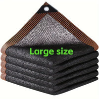Voile d'ombrage noire anti-UV à 80 % d'ombrage, 21 tailles jusqu'à 8 x 12 m