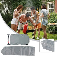 Housse barbecue grise pour Weber Traveler, gaz portable, Oxford 210D, 101 x 49 x 25 cm