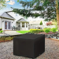 Housse table de foyer carrée respirante en polyester, 11 dimensions de 40 à 135 cm