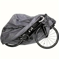 Housse de vélo, VTT et moto imperméable et anti-UV, motifs vélos, noire ou grise, 200x100 cm