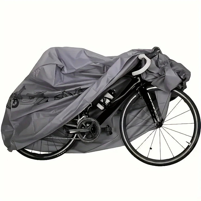 Housse de vélo, VTT et moto imperméable et anti-UV, motifs vélos, noire ou grise, 200x100 cm