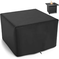 Housse de brasero carrée imperméable en Oxford 210D, 10 dimensions, noire ou argent