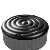 Couverture gonflable ronde noire pour spa gonflable, 138 ou 160 cm, pliable et imperméable
