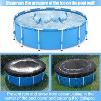 Coussins d'hivernage gonflables en PVC pour piscine hors sol, ronds bleu ciel ou bleu foncé, carrés