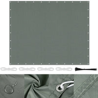 Voile d'ombrage pergola imperméable anti-UV à œillets, 4 coloris, 4 à 20 m²