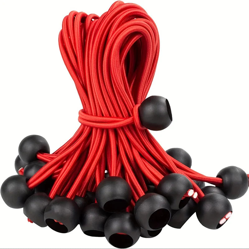 Sandows à boule 15 cm pour bâche et tente, 4 coloris, lot de 2 à 10