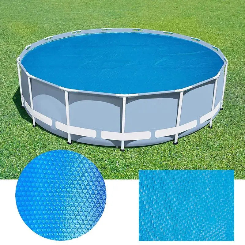Bâche à bulles piscine ronde ou rectangulaire en PE, 8 tailles de 180 à 450 cm