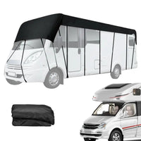 Housse de toit pour camping-car et caravane Oxford 210D, noire ou argent, 500 à 750 cm