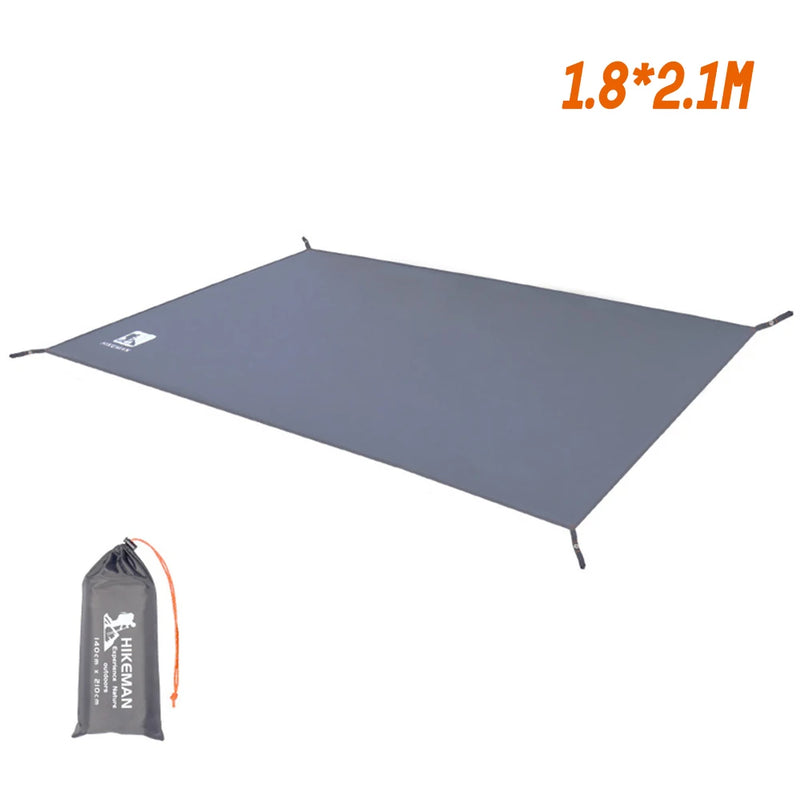 Bâche de sol de camping Oxford 210D avec œillets et sac, 5 tailles