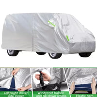 Housse de van pour Volkswagen Transporter T3, T4, T5 et T6, argentée, imperméable, 5,2 m