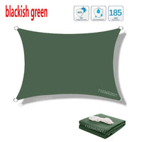 Voile d'ombrage rectangulaire imperméable en polyester 300D, anti-UV, 10 tailles