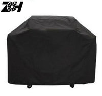 Housse de barbecue extérieur imperméable en polyester noir, 7 tailles du rond au grand chariot