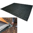 Bâche de sol camping imperméable polyester avec œillets, 180 x 180 cm ou 180 x 280 cm